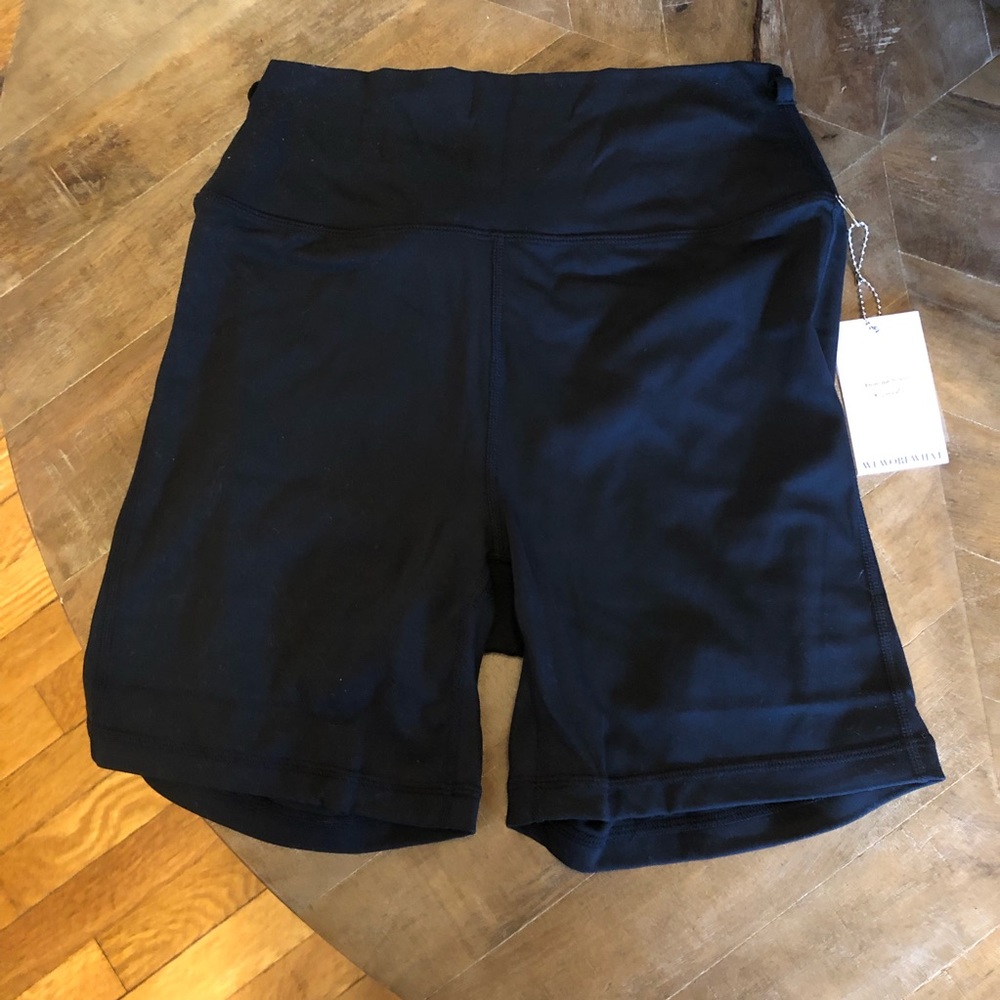 NWT WeWoreWhat Black Biker Shorts
